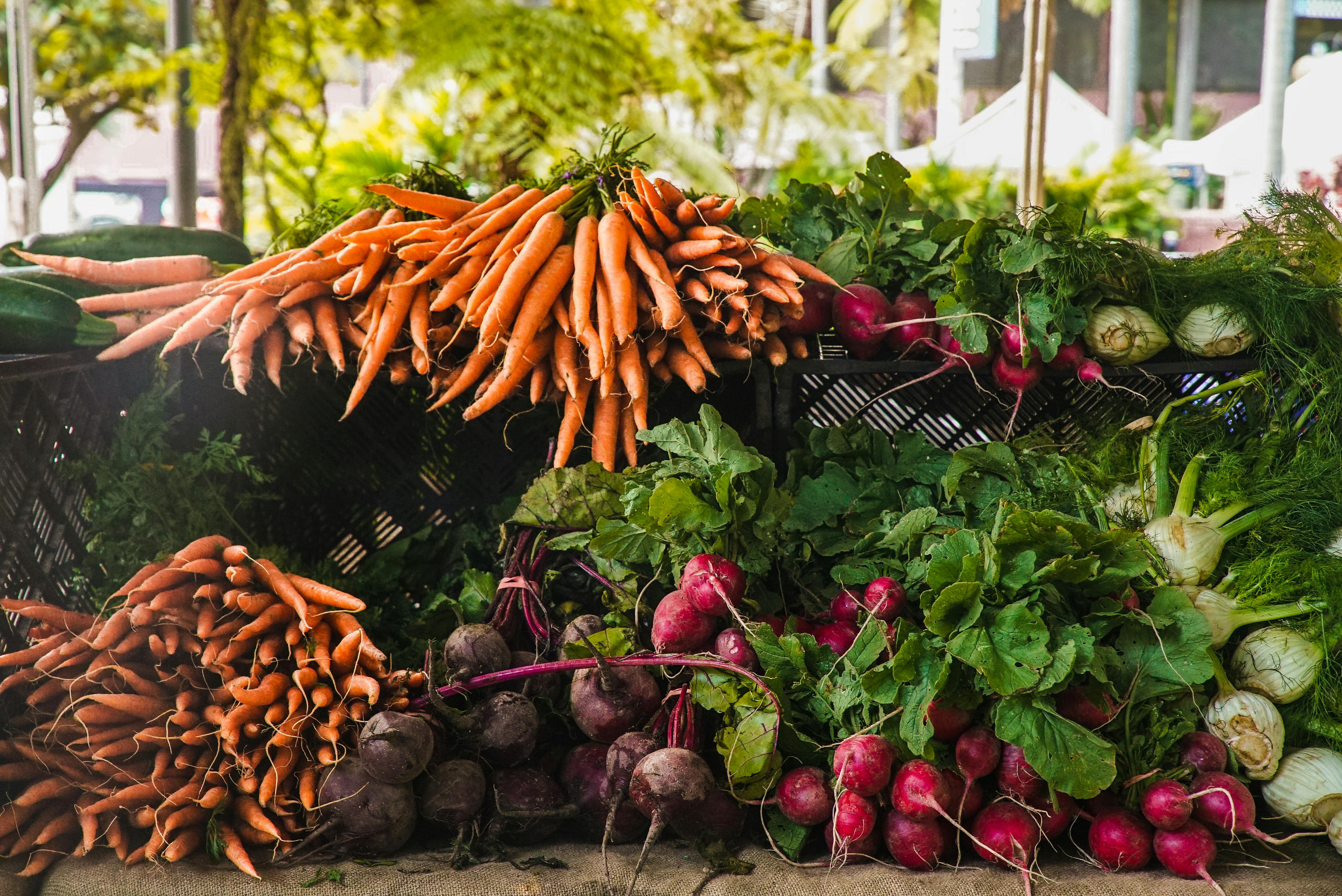 Fresh produce at market